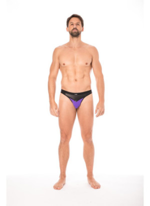 String violet simili cuir brillant - LM2001-57PUR